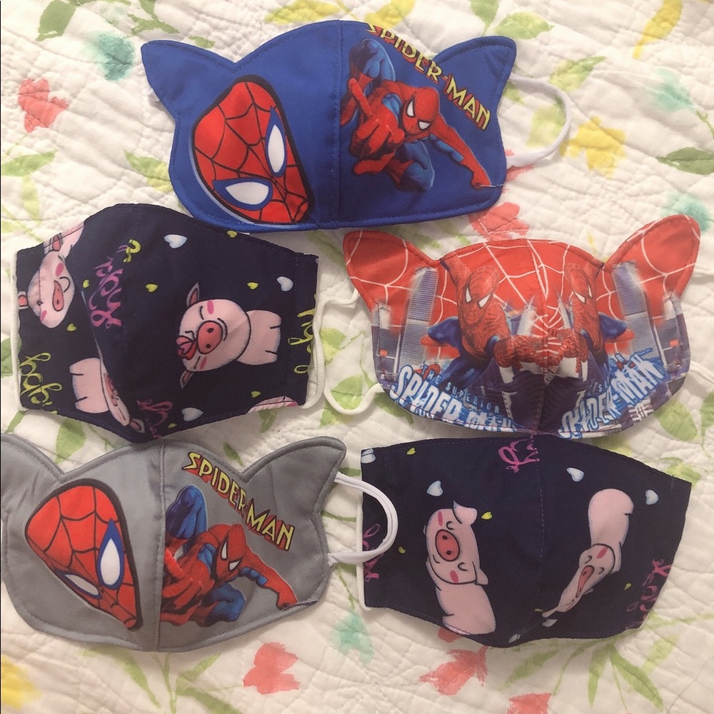 Handmade masks boys age 2-7 8packs